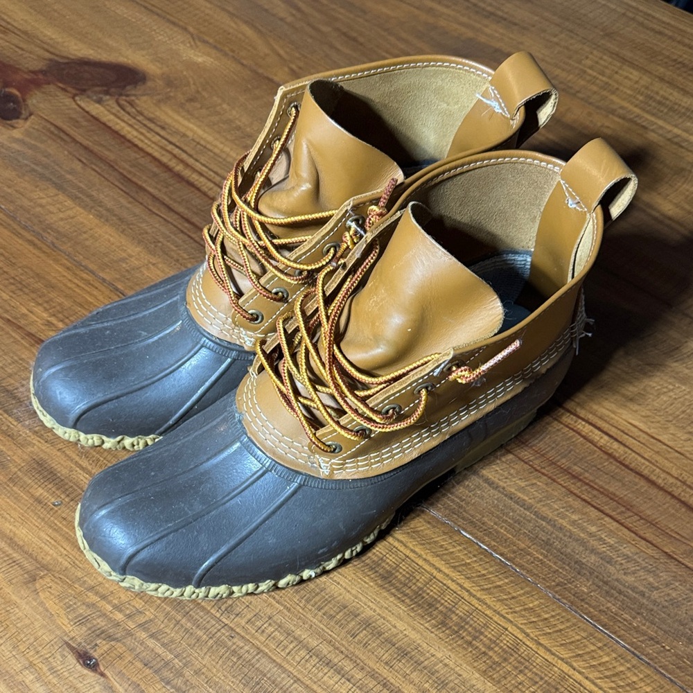 L.L. Bean Brown and Black Duck Boots